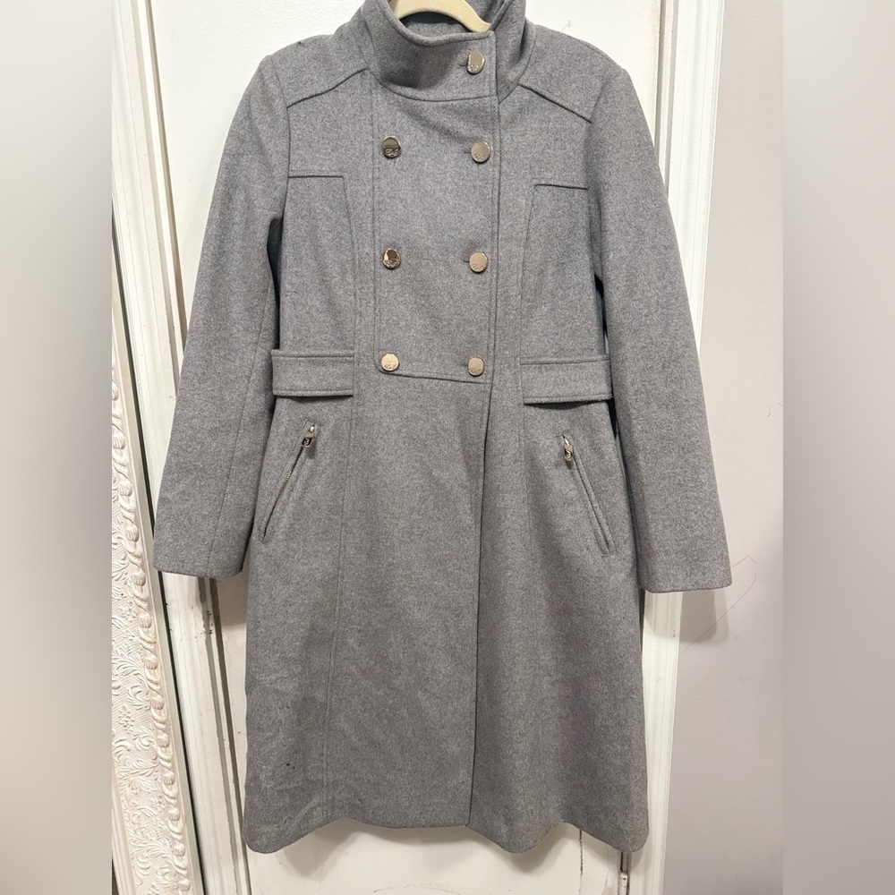 Eliza J Blend Military Coat Women's